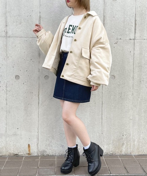 apres jour（アプレジュール）の「ポケットブルゾン【ZOZOTOWN限定アイテム】（ブルゾン・レディース・カーキ/アイボリー/モカ・フリー/X-LARGE）」の10枚目の写真