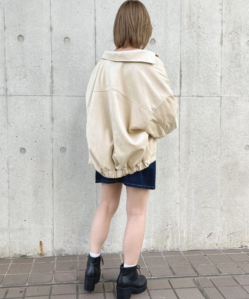 apres jour（アプレジュール）の「ポケットブルゾン【ZOZOTOWN限定アイテム】（ブルゾン・レディース・カーキ/アイボリー/モカ・フリー/X-LARGE）」の12枚目の写真