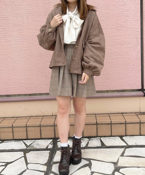 apres jour（アプレジュール）の「ポケットブルゾン【ZOZOTOWN限定アイテム】（ブルゾン・レディース・カーキ/アイボリー/モカ・フリー/X-LARGE）」の21枚目の写真