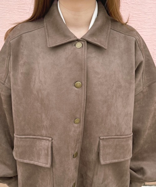 apres jour（アプレジュール）の「ポケットブルゾン【ZOZOTOWN限定アイテム】（ブルゾン・レディース・カーキ/アイボリー/モカ・フリー/X-LARGE）」の22枚目の写真