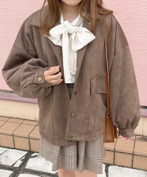 apres jour（アプレジュール）の「ポケットブルゾン【ZOZOTOWN限定アイテム】（ブルゾン・レディース・カーキ/アイボリー/モカ・フリー/X-LARGE）」の13枚目の写真