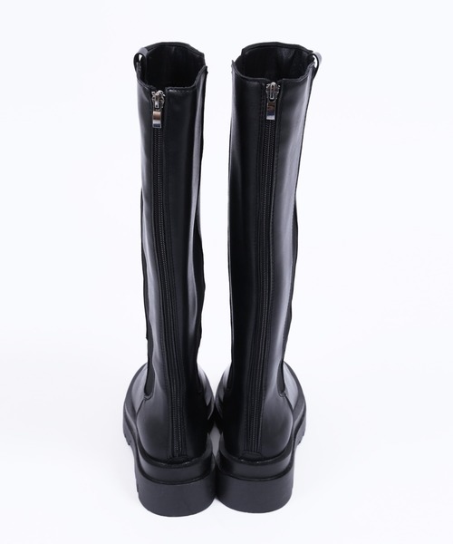WC（ダブル シー）の「サイドゴアロングブーツ（ブーツ・レディース・ブラック・MEDIUM/SMALL）」の5枚目の写真