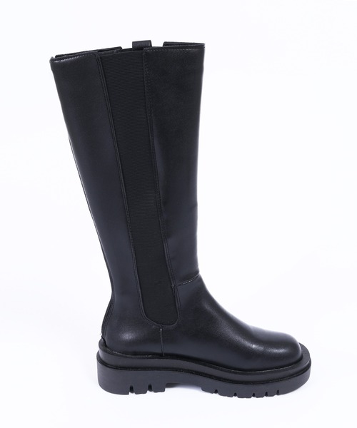 WC（ダブル シー）の「サイドゴアロングブーツ（ブーツ・レディース・ブラック・MEDIUM/SMALL）」の6枚目の写真