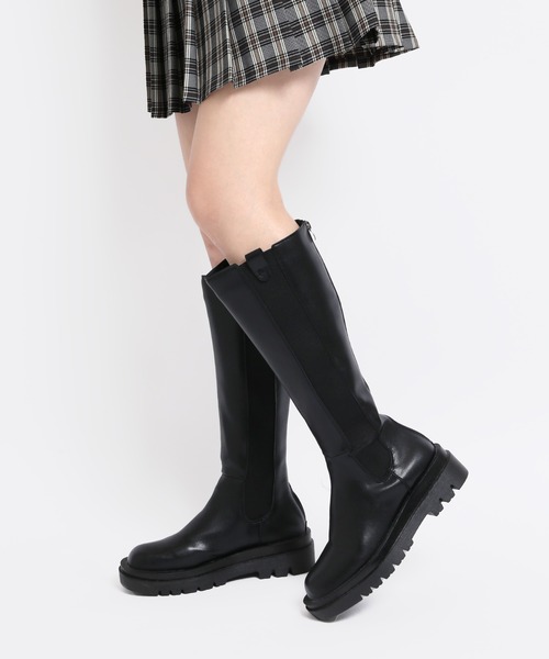 WC（ダブル シー）の「サイドゴアロングブーツ（ブーツ・レディース・ブラック・MEDIUM/SMALL）」の12枚目の写真
