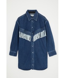 MOUSSY | FRINGE DENIM SHIRT ドレス(ワンピース)