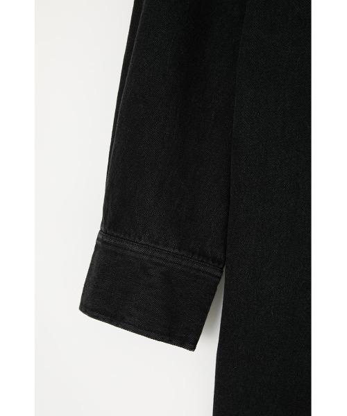 MOUSSY（マウジー）の「FRINGE DENIM SHIRT ドレス（ワンピース・レディース・ブルー/ブラック・FREE）」の10枚目の写真