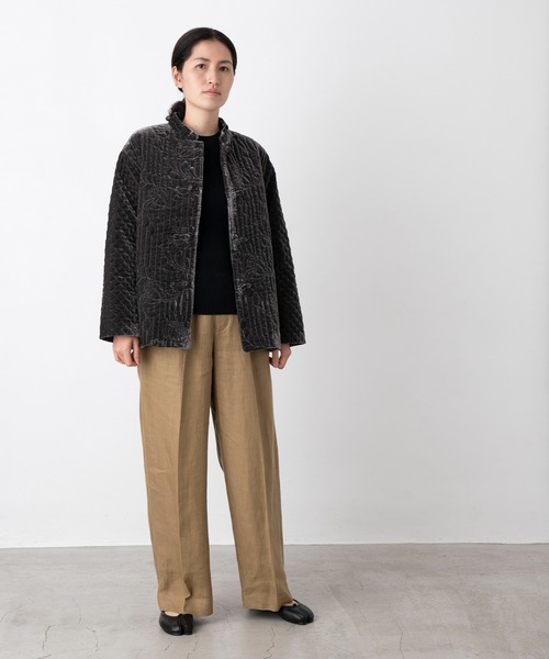 Heriter（エリテ）の「キルトエンブロイダリージレ（ベスト・レディース・ネイビー・38）」の4枚目の写真