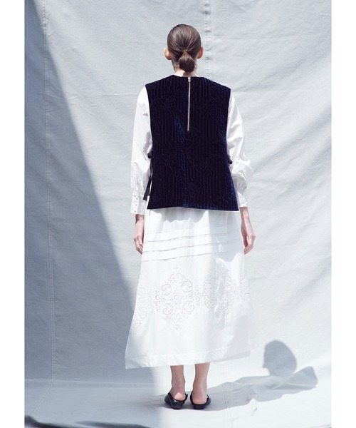 Heriter（エリテ）の「キルトエンブロイダリージレ（ベスト・レディース・ネイビー・38）」の18枚目の写真