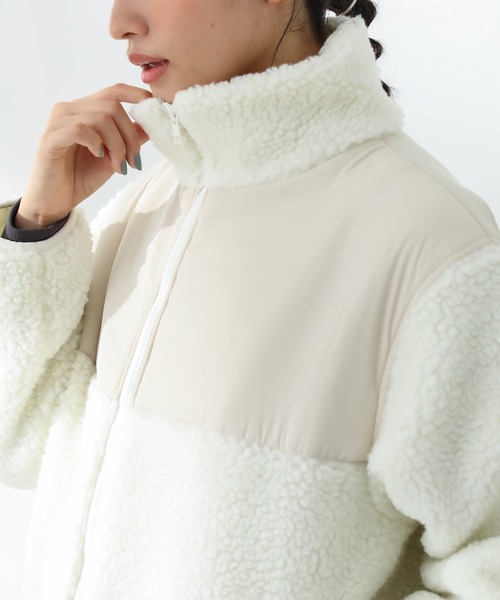 Honeys（ハニーズ）の「異素材切替ボアジャケット（その他