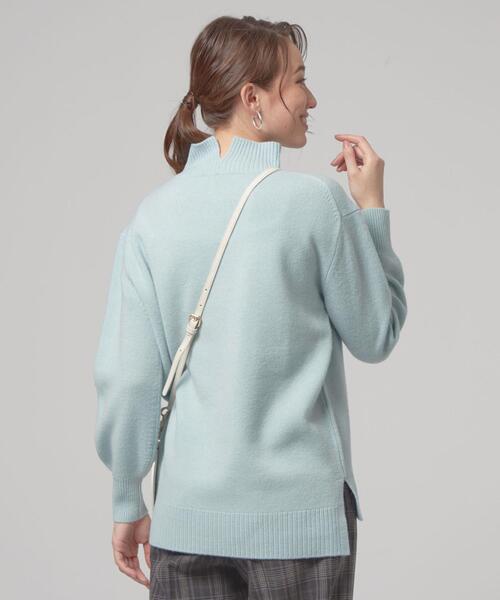 closet story(クローゼットストーリー)の「<closet story(クローゼットストーリー)>イージー オフタートルネック ニット(ニット/セーター・レディース・ライトグレー/ライトブルー/ブラック・FREE)」の3枚目の写真