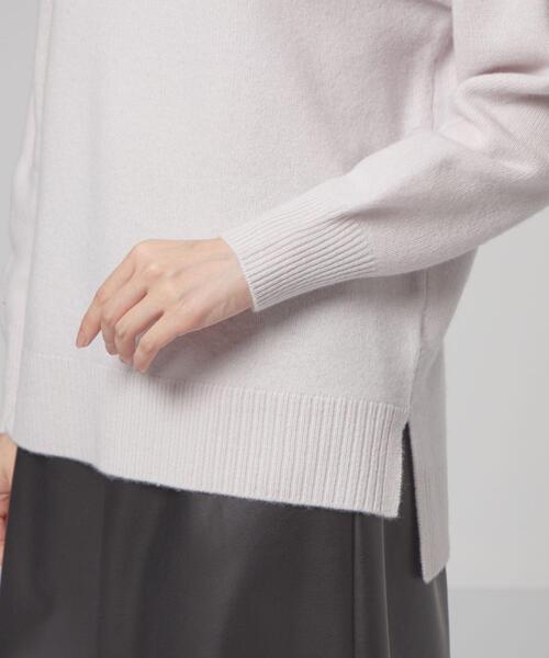 closet story(クローゼットストーリー)の「<closet story(クローゼットストーリー)>イージー オフタートルネック ニット(ニット/セーター・レディース・ライトグレー/ライトブルー/ブラック・FREE)」の14枚目の写真
