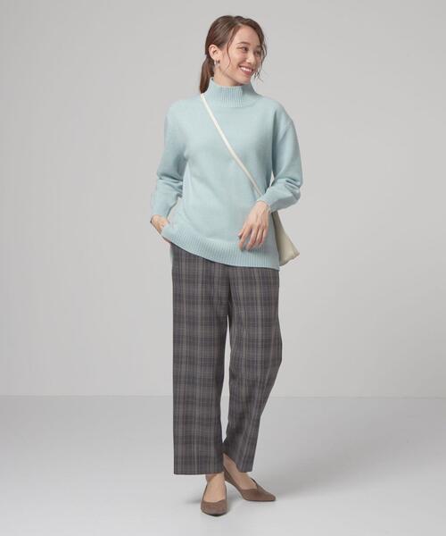 closet story(クローゼットストーリー)の「<closet story(クローゼットストーリー)>イージー オフタートルネック ニット(ニット/セーター・レディース・ライトグレー/ライトブルー/ブラック・FREE)」の12枚目の写真