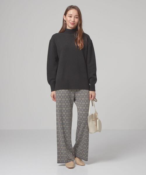 closet story(クローゼットストーリー)の「<closet story(クローゼットストーリー)>イージー オフタートルネック ニット(ニット/セーター・レディース・ライトグレー/ライトブルー/ブラック・FREE)」の8枚目の写真
