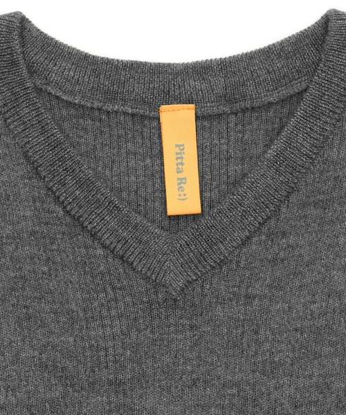 Pitta Re:)（ピッタリ）の「Vネックニットベスト（ベスト・メンズ・チャコールグレー/ネイビー・LL/S/M/L）」の11枚目の写真