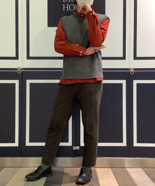 Pitta Re:)（ピッタリ）の「Vネックニットベスト（ベスト・メンズ・チャコールグレー/ネイビー・LL/S/M/L）」の3枚目の写真