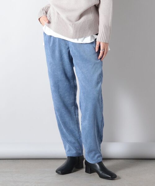 fredy couleur(フレディクルール)の「ストレッチコールテーパードパンツ(その他パンツ・レディース・ブルー系その他2/チャコールグレー/オフホワイト・38)」の3枚目の写真