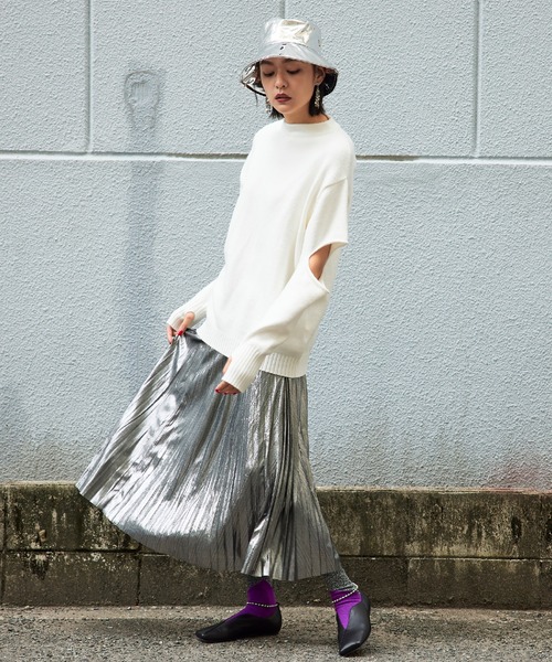 Narcissus（ナルシス）の「【Narcissus】メタリックプリーツスカート（スカート・レディース・ブラック/シルバー/ゴールド・FREE）」の18枚目の写真