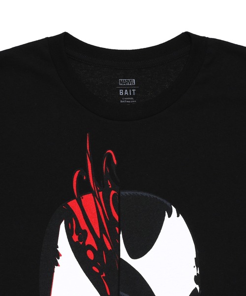 BAIT（ベイト）の「【2109_MRV】VENOM VS CARNAGE FACEOFF TEE 216-MRV-TEE-007（Tシャツ/カットソー・メンズ・ホワイト/ブラック・MEDIUM/LARGE/X-LARGE/XX-LARGE）」の7枚目の写真