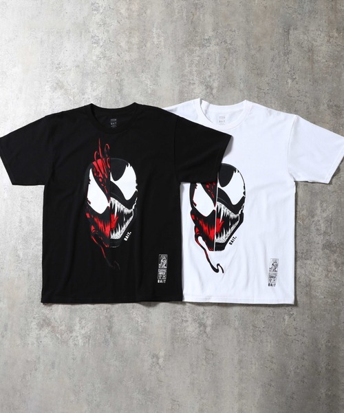 BAIT（ベイト）の「【2109_MRV】VENOM VS CARNAGE FACEOFF TEE 216-MRV-TEE-007（Tシャツ/カットソー・メンズ・ホワイト/ブラック・MEDIUM/LARGE/X-LARGE/XX-LARGE）」の8枚目の写真