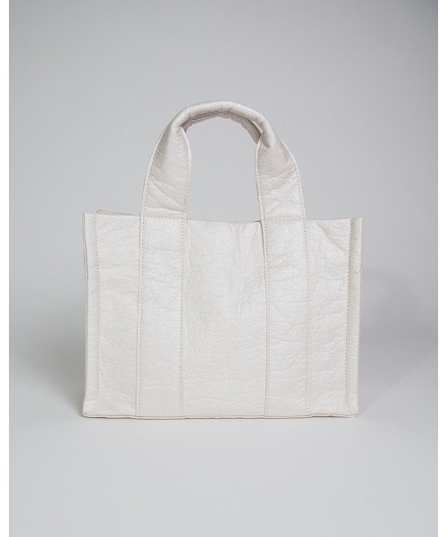 Donnaruma(ドンナルンマ)の「「etul / エツル」ピニャテックス スクエアトートバッグ(トートバッグ・レディース・ホワイト/カーキ/シルバー・FREE)」の19枚目の写真