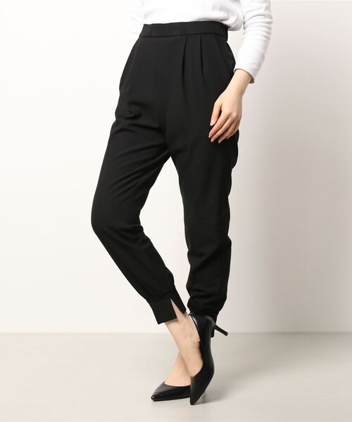 Tiara(ティアラ)の「イージーウォームジョグパンツ(その他パンツ・レディース・アイボリー/キャメル/ブラック/ライトベージュ/ブラック系その他・M/L/S)」の3枚目の写真