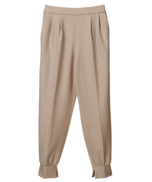 Tiara(ティアラ)の「イージーウォームジョグパンツ(その他パンツ・レディース・アイボリー/キャメル/ブラック/ライトベージュ/ブラック系その他・M/L/S)」の4枚目の写真