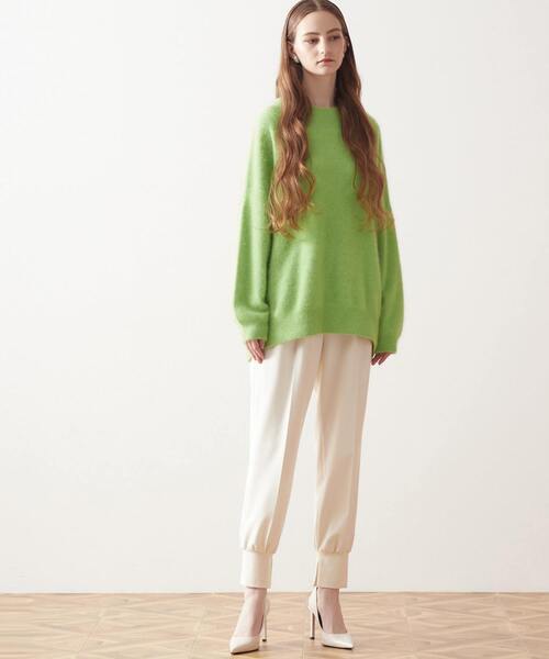 Tiara(ティアラ)の「イージーウォームジョグパンツ(その他パンツ・レディース・アイボリー/キャメル/ブラック/ライトベージュ/ブラック系その他・M/L/S)」の9枚目の写真