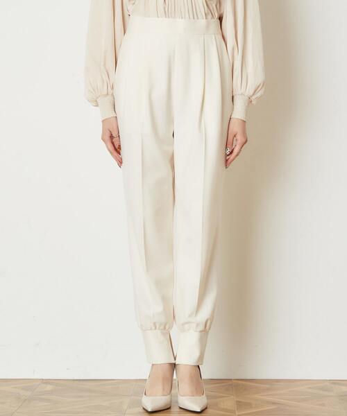 Tiara(ティアラ)の「イージーウォームジョグパンツ(その他パンツ・レディース・アイボリー/キャメル/ブラック/ライトベージュ/ブラック系その他・M/L/S)」の6枚目の写真