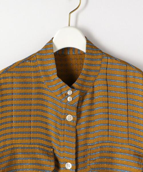 Steven Alan（スティーブンアラン）の「＜A PUPIL＞DOBBY STRIPE DRESS/ワンピース（シャツワンピース・レディース・ゴールド・S）」の3枚目の写真