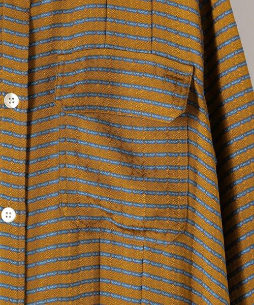 Steven Alan（スティーブンアラン）の「＜A PUPIL＞DOBBY STRIPE DRESS/ワンピース（シャツワンピース・レディース・ゴールド・S）」の2枚目の写真