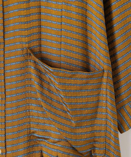 Steven Alan（スティーブンアラン）の「＜A PUPIL＞DOBBY STRIPE DRESS/ワンピース（シャツワンピース・レディース・ゴールド・S）」の6枚目の写真