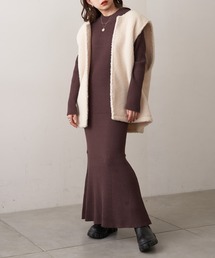 Chico | リブニットマーメイドロングワンピース(ワンピース)