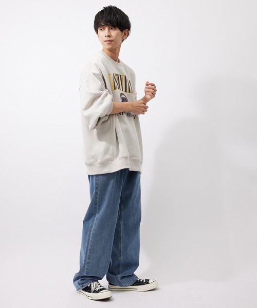 re_k by JUNRED(レクバイジュンレッド)の「re_k by JUNRed / レングスが選べるワンタックワイドデニムパンツ(デニムパンツ・メンズ・ブラック/ブルー・S/M/L/S1/M1/L1)」の21枚目の写真