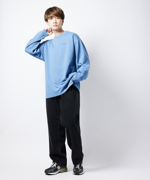 re_k by JUNRED(レクバイジュンレッド)の「re_k by JUNRed / レングスが選べるワンタックワイドデニムパンツ(デニムパンツ・メンズ・ブラック/ブルー・S/M/L/S1/M1/L1)」の12枚目の写真