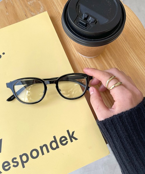 CANAL JEAN（キャナルジーン）の「Dume(デューム) クリアレンズダテメガネ（メガネ・レディース・ブラック/ブラウン/シャンパン・ONE SIZE）」の14枚目の写真