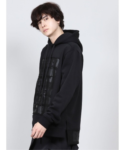 SHELLAC（シェラック）の「シェラック/SHELLAC フェイクスエードボンディング プルパーカー（パーカー・メンズ・ブラック・MEDIUM/LARGE）」の2枚目の写真