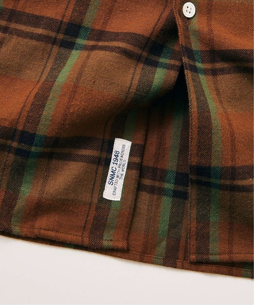 JOURNAL STANDARD relume(ジャーナルスタンダード レリューム)の「AMERICAN オーバーサイズ フランネルチェックシャツ(シャツ/ブラウス・メンズ・ベージュ/レッド/ピンク/イエロー/ベージュ系その他/ベージュ系その他2・SMALL/MEDIUM/LARGE)」の12枚目の写真