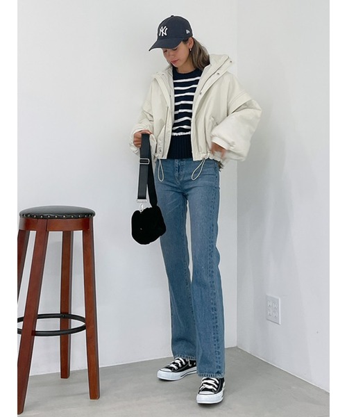 Vicente（ヴィセンテ）の「marine knit（ニット/セーター・レディース・ベージュ/ネイビー・FREE）」の9枚目の写真