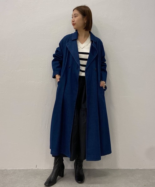 BEARDSLEY（ビアズリー）の「開きすぎないVネックが1枚で気軽に着やすいシルクコットンプルオーバーニット（ニット/セーター・レディース・ホワイト/イエロー・FREE）」の5枚目の写真