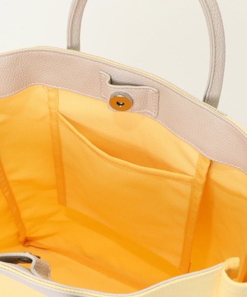 ikka(イッカ)の「キャンバススカーフ付きトートBAG(トートバッグ・レディース・ブラック/オフホワイト/イエロー・FREE)」の13枚目の写真