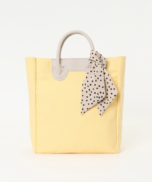 ikka(イッカ)の「キャンバススカーフ付きトートBAG(トートバッグ・レディース・ブラック/オフホワイト/イエロー・FREE)」の22枚目の写真