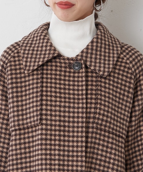 SHENERY（シーナリー）の「ビーバーダブルフェイスステンカラーコート（ステンカラーコート・レディース・ブラウン/グレー・M）」の10枚目の写真