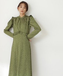 N.（N. Natural Beauty Basic） | ◆ドットフリルワンピース(ワンピース)