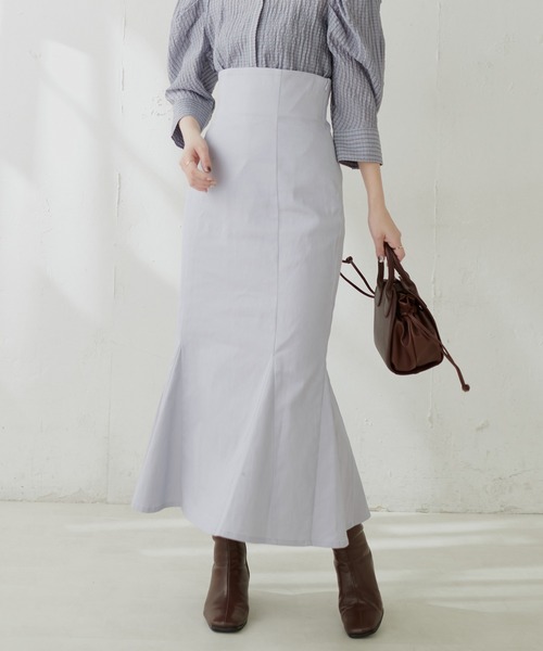 natural couture(ナチュラルクチュール)の「【WEB限定】ハイウエストマーメイドスカート(スカート・レディース・カーキ/サックスブルー/ブラウン・MEDIUM/SMALL)」の17枚目の写真