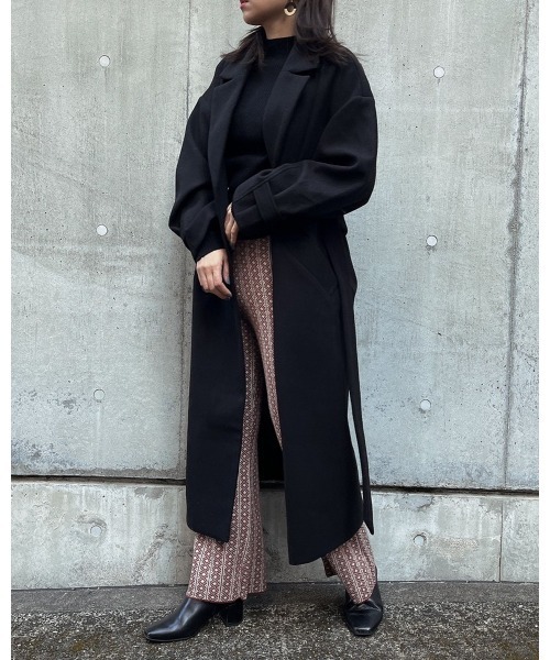 LiSeek（リシーク）の「【LiSeeK】チャンキーボートネックニットTOP（ニット/セーター・レディース・ブラック/ベージュ/ピンク/ブルー/アイボリー・FREE）」の8枚目の写真