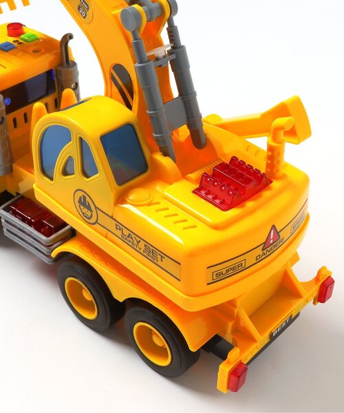 JUNK STORE（ジャンクストアー）の「【F.O.TOYBOX】 工事車（四つのボタン/ライトと音楽付き）（おもちゃ・キッズ・マルチ・FREE）」の7枚目の写真