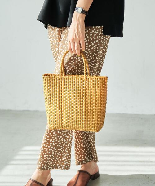 coen（コーエン）の「ハンドメイドメルカドバッグ（かごバッグ・レディース・ベージュ/ホワイト・FREE）」の3枚目の写真