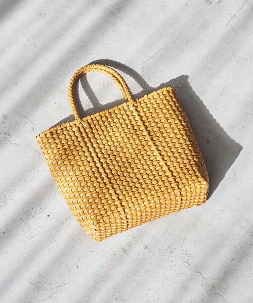 coen（コーエン）の「ハンドメイドメルカドバッグ（かごバッグ・レディース・ベージュ/ホワイト・FREE）」の7枚目の写真