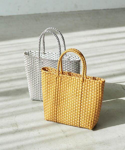 coen（コーエン）の「ハンドメイドメルカドバッグ（かごバッグ・レディース・ベージュ/ホワイト・FREE）」の8枚目の写真