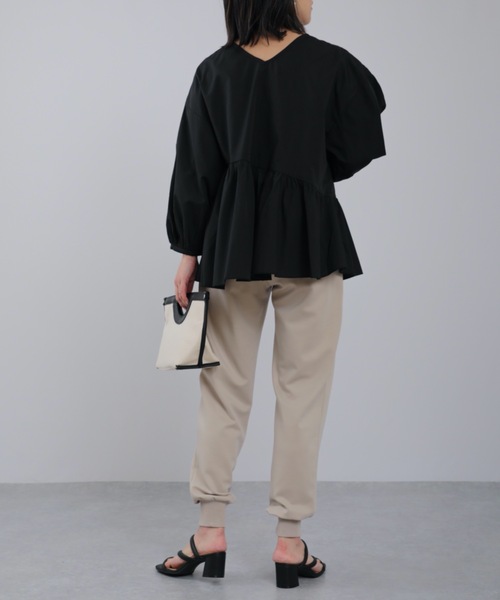 ap retro（アプレトロ）の「【ap retro】リラックスポンチジョガーパンツ　/ジョグパンツ（スウェットパンツ・レディース・ブラック/グレイッシュベージュ/ブラック系その他/ベージュ系その他/ホワイト系その他/アイボリー・FREE）」の22枚目の写真